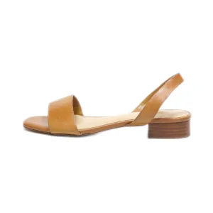 Aldo Mid-Heel Sandals Leather Brown Colour For Women