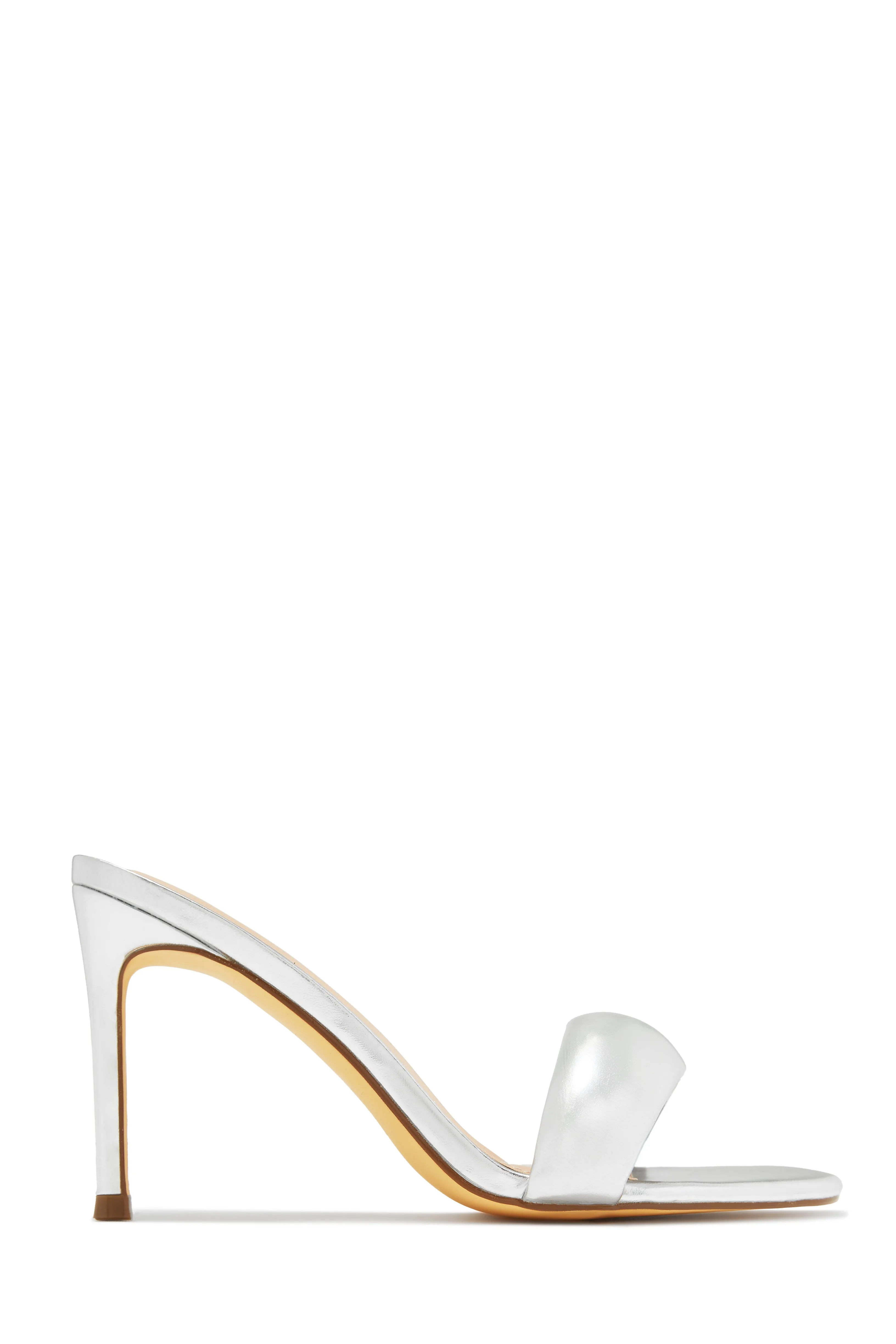 Alisha Mid Heel Mules - White