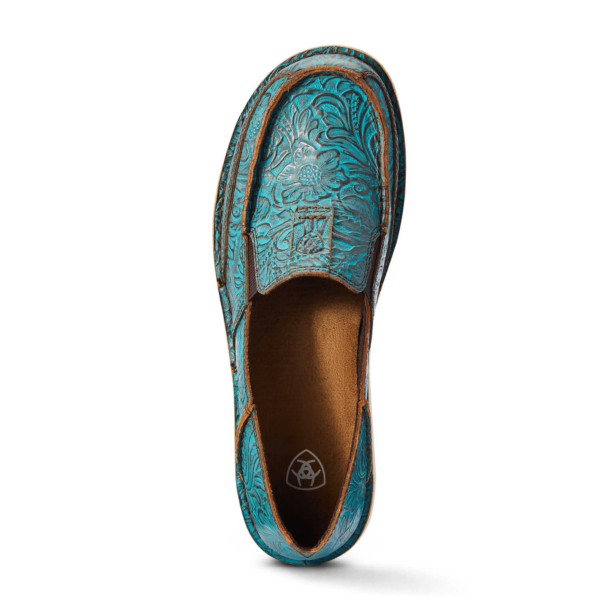 Ariat Womens Cruiser, Brushed Turquoise Floral Embossed