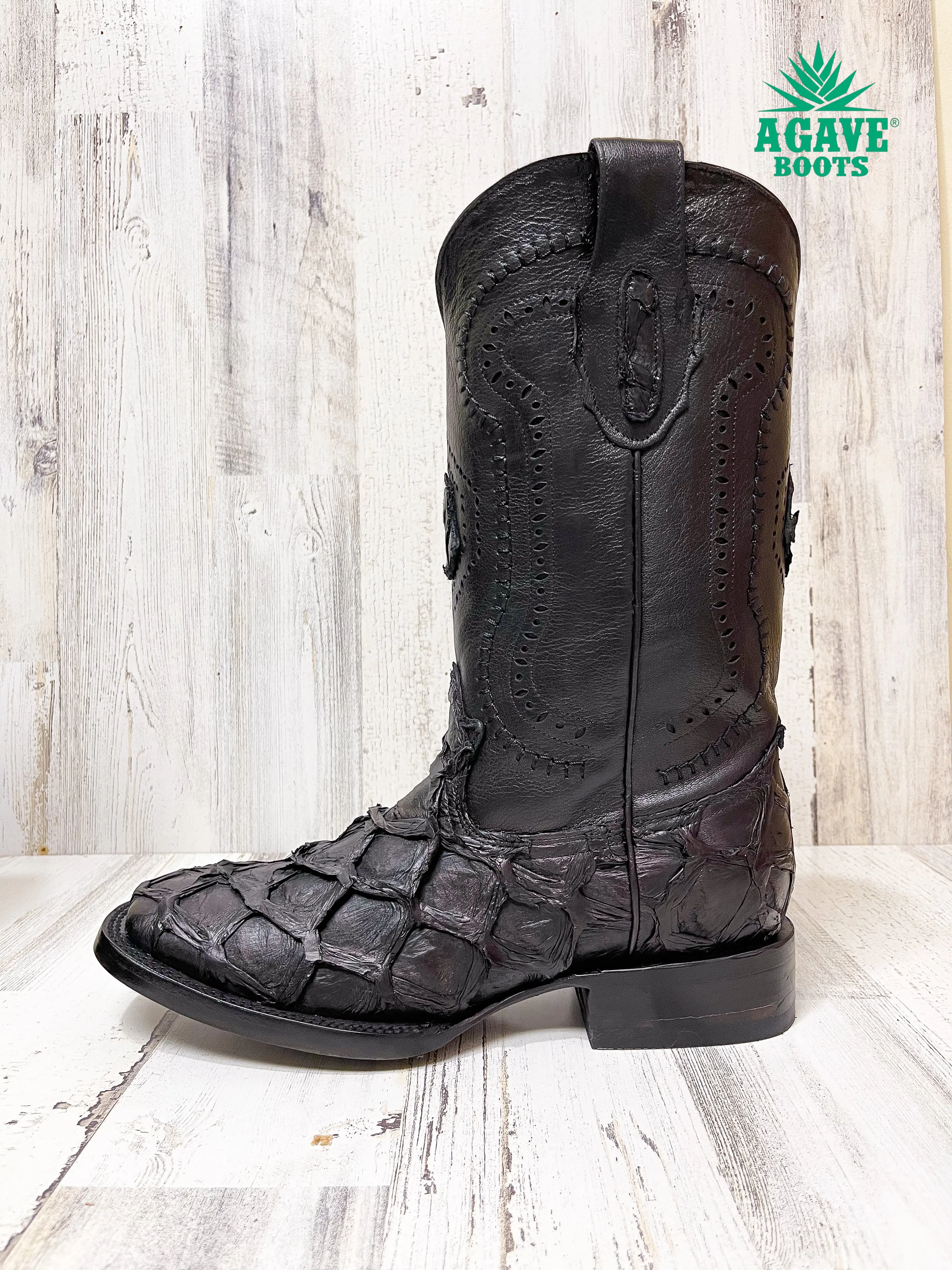BASS BLACK MATTE AGAVE SPECIAL EDITION | MEN EXOTIC BOOTS