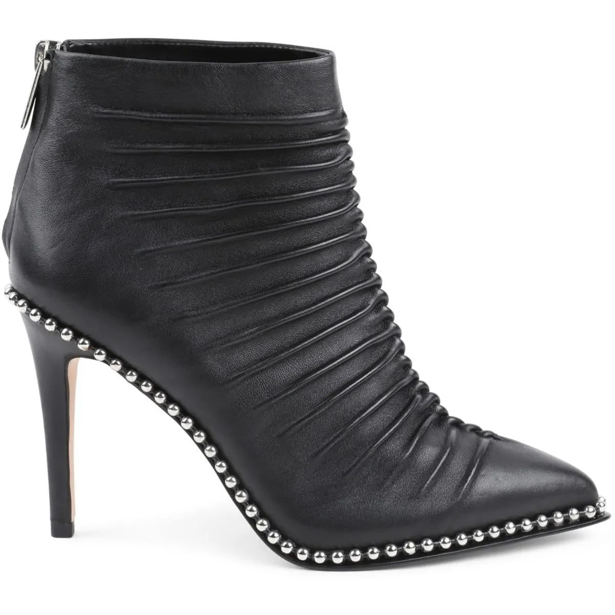 BCBGeneration Womens Hinabi Leather Pointed Toe Ankle Boots