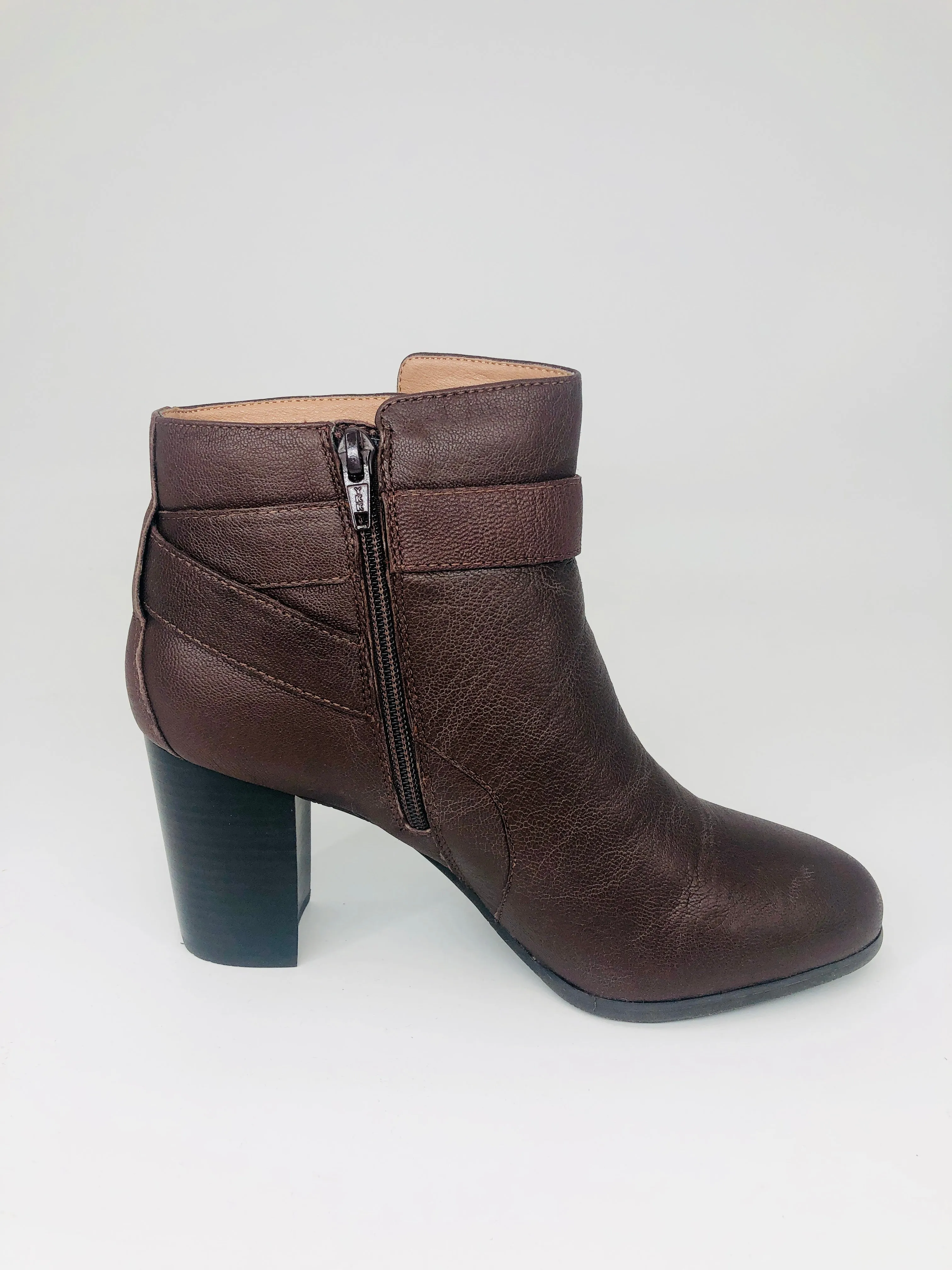 Chocolate Buckle Bootie