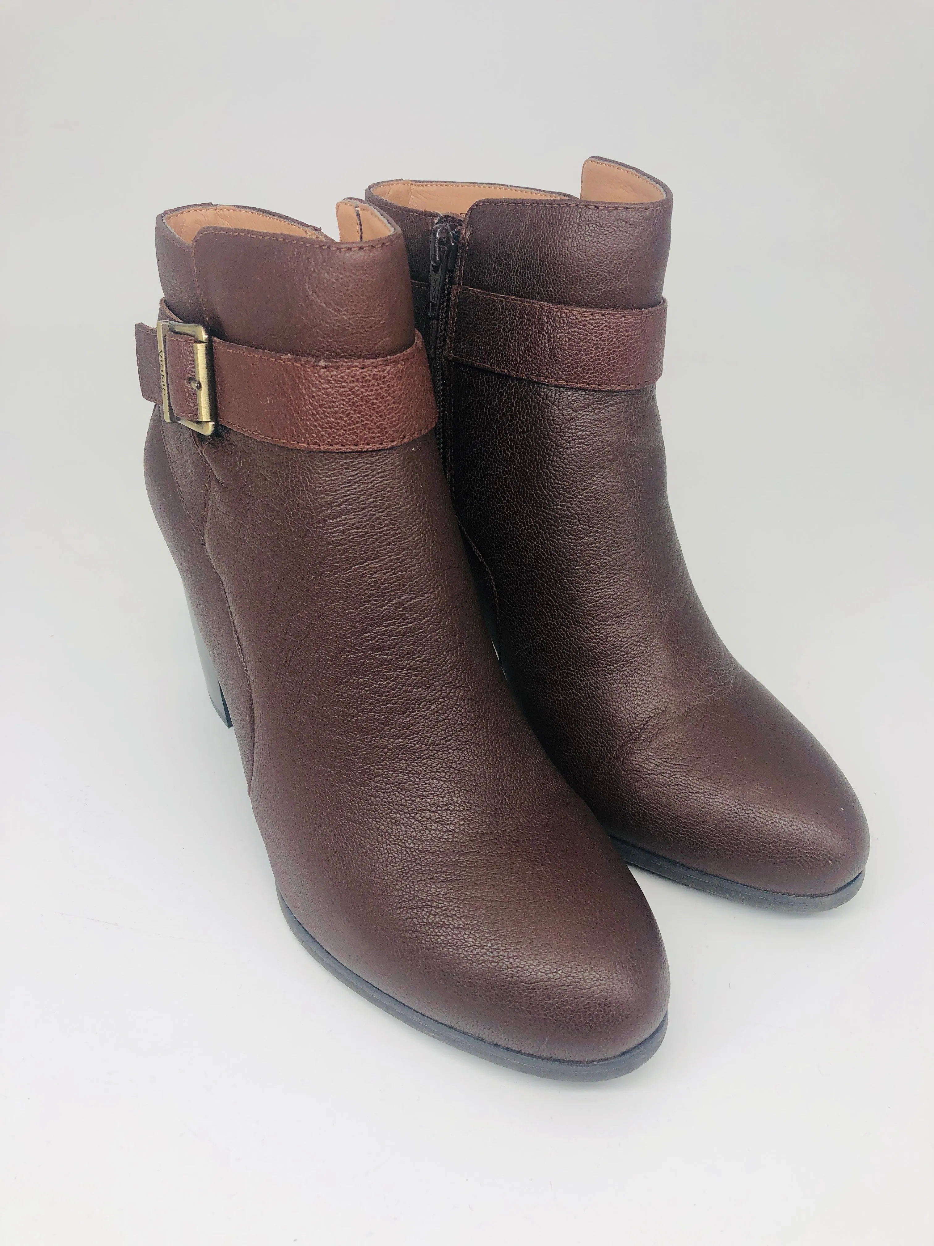 Chocolate Buckle Bootie