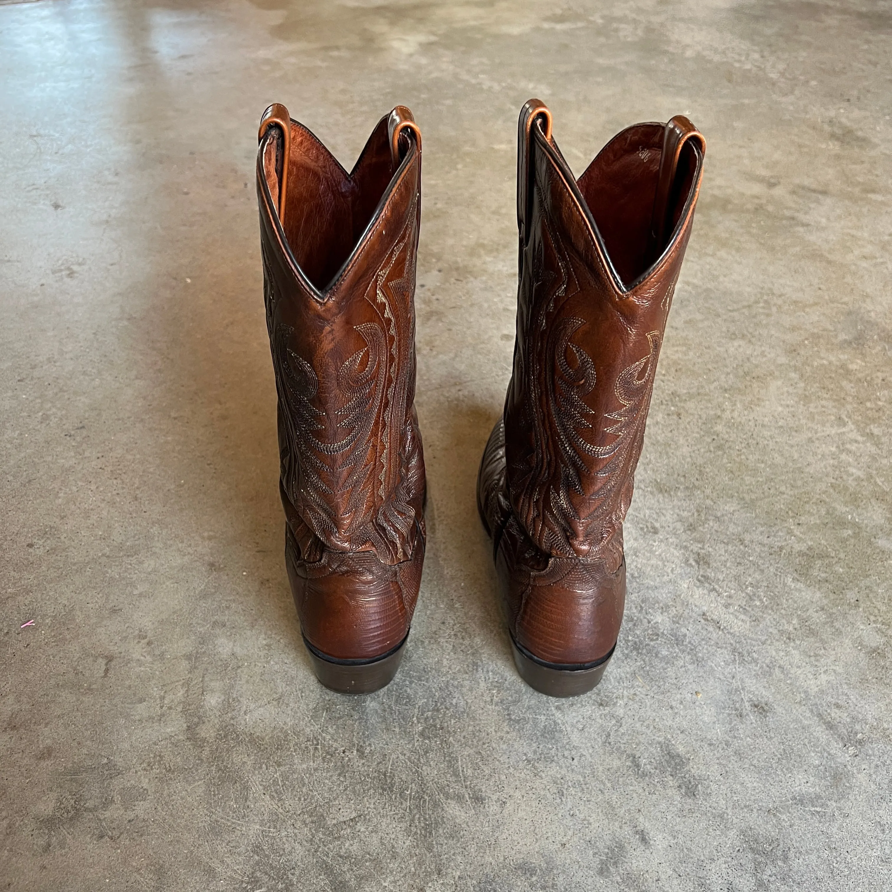 Dan Post Lizard Leather Cowboy Boots