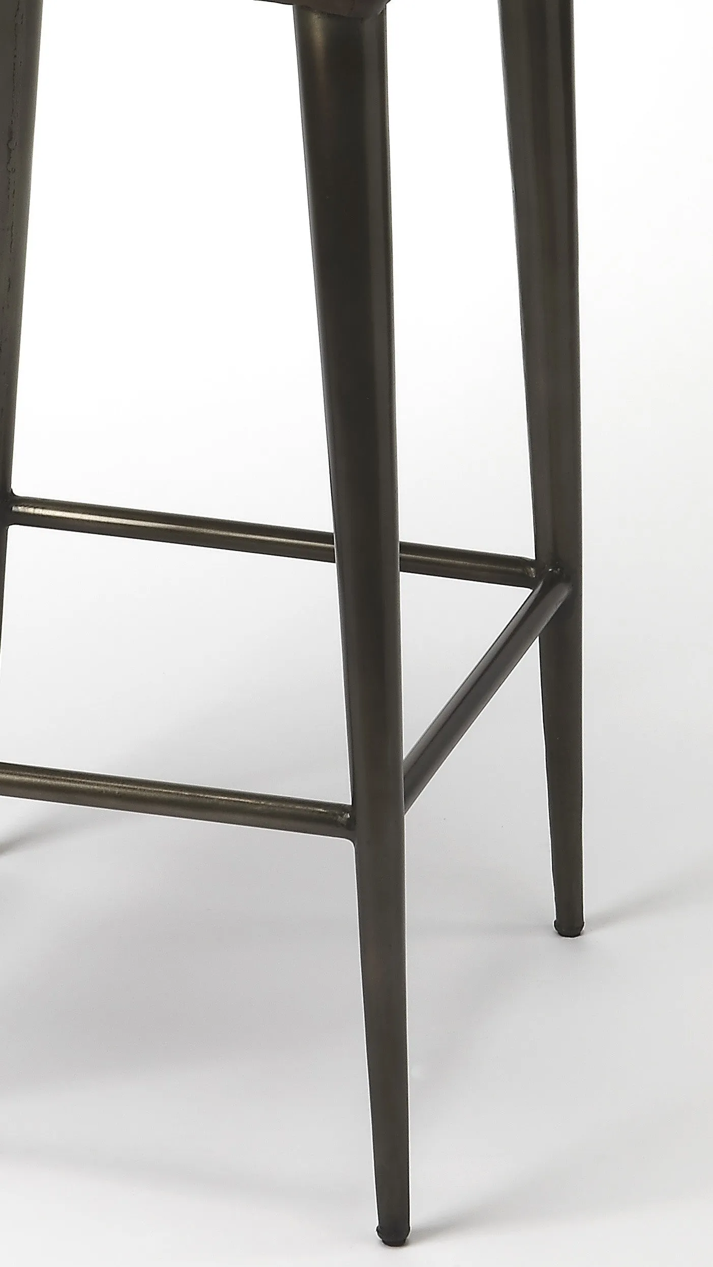 Dark Brown Leather Bar Stool By Homeroots - 389113