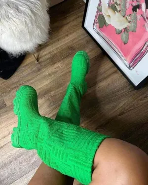 Embossed Boots