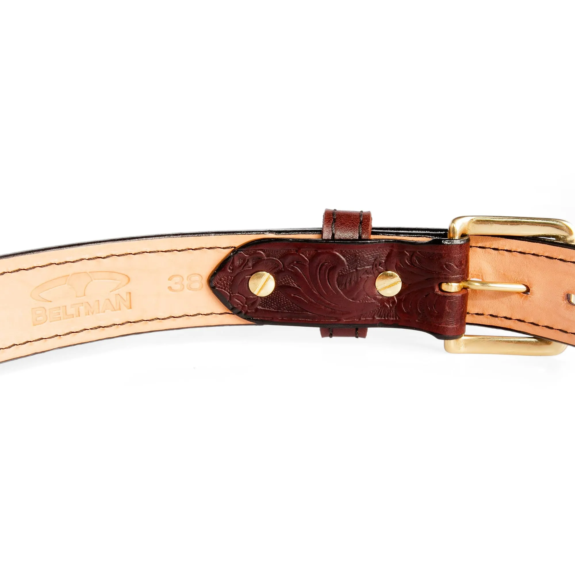 Embossed Dual-Layer Bullhide Gun Belt
