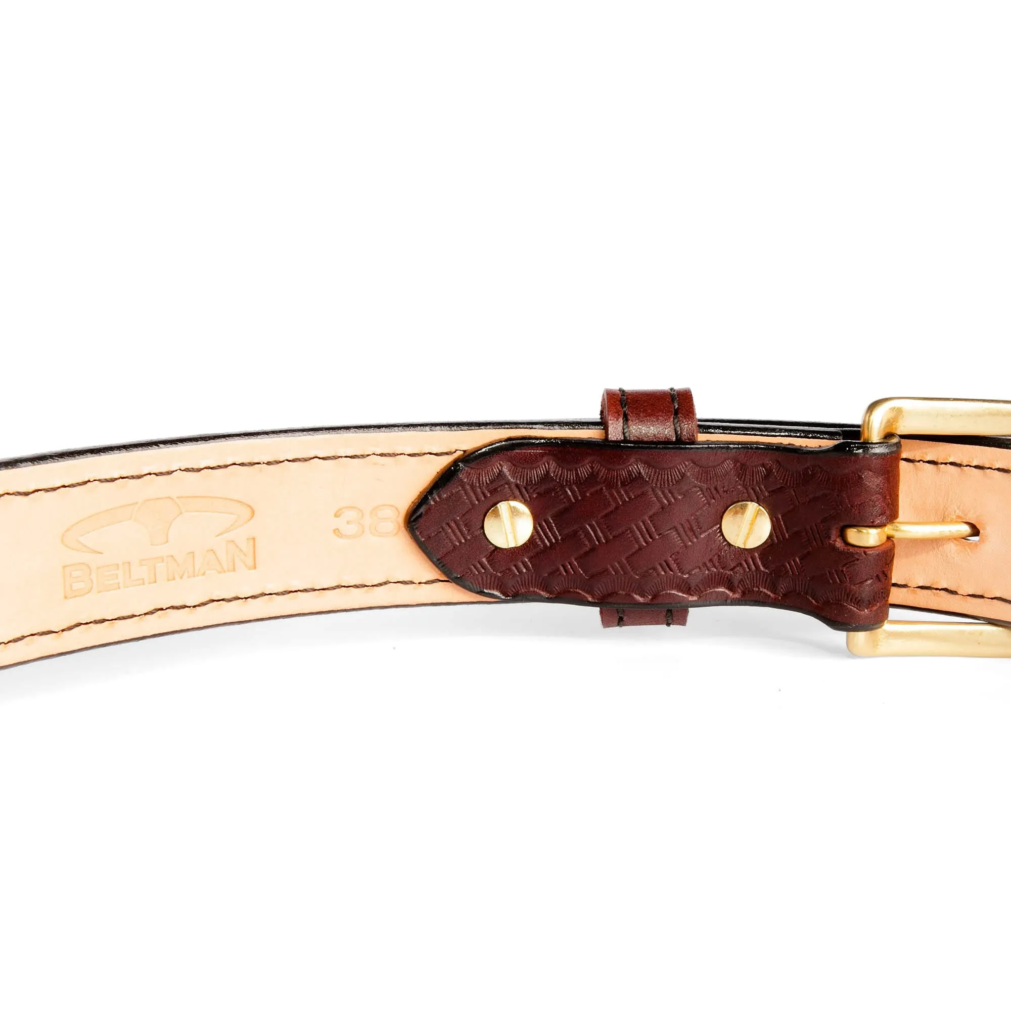 Embossed Dual-Layer Bullhide Gun Belt