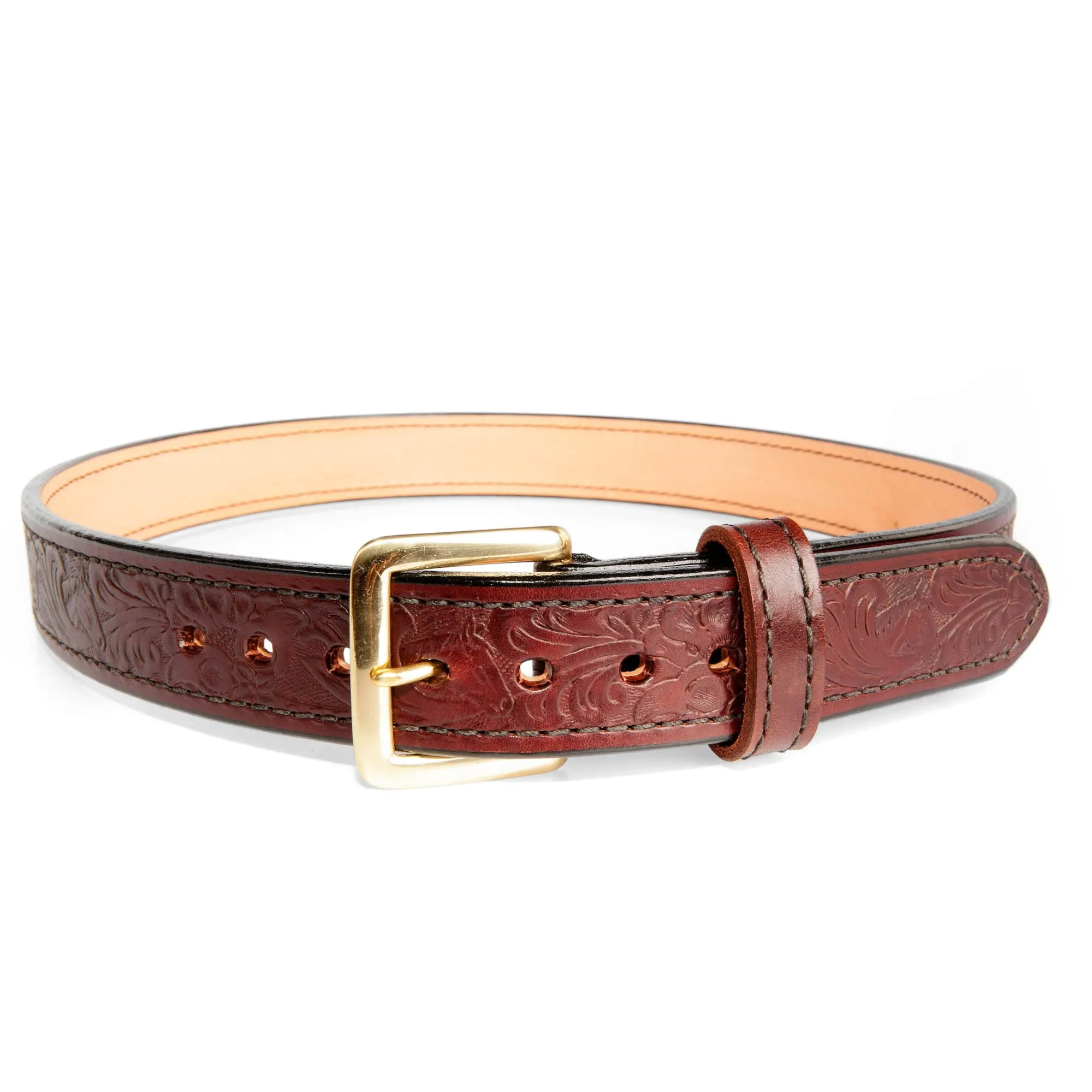 Embossed Dual-Layer Bullhide Gun Belt