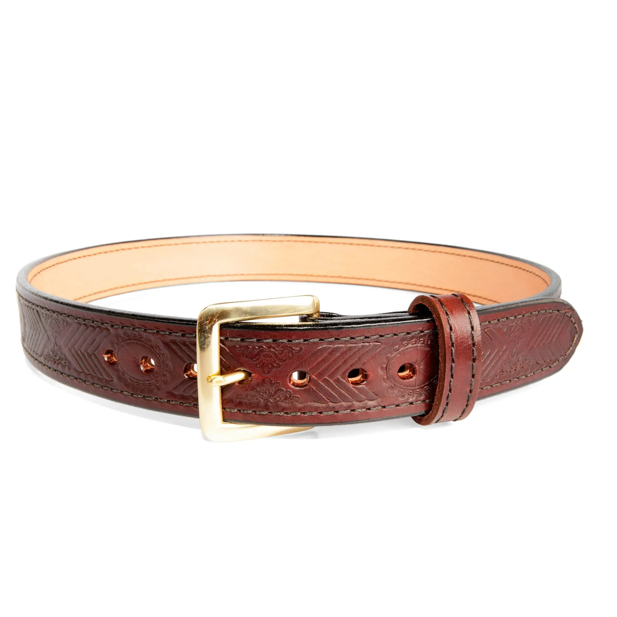 Embossed Dual-Layer Bullhide Gun Belt