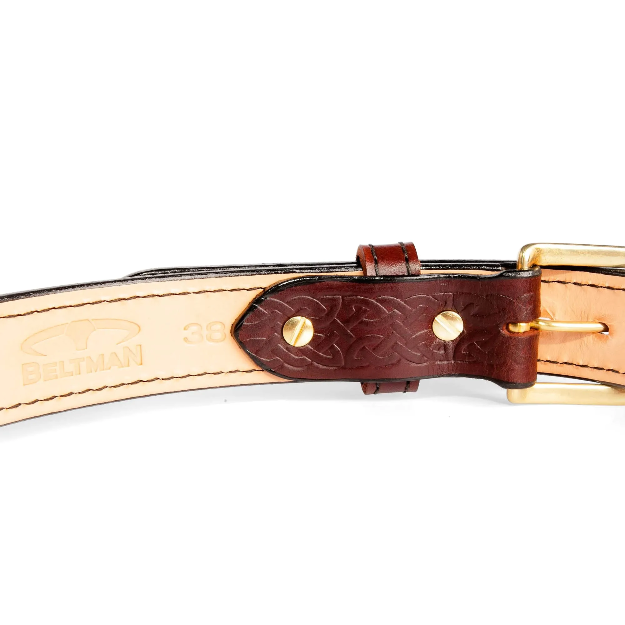 Embossed Dual-Layer Bullhide Gun Belt
