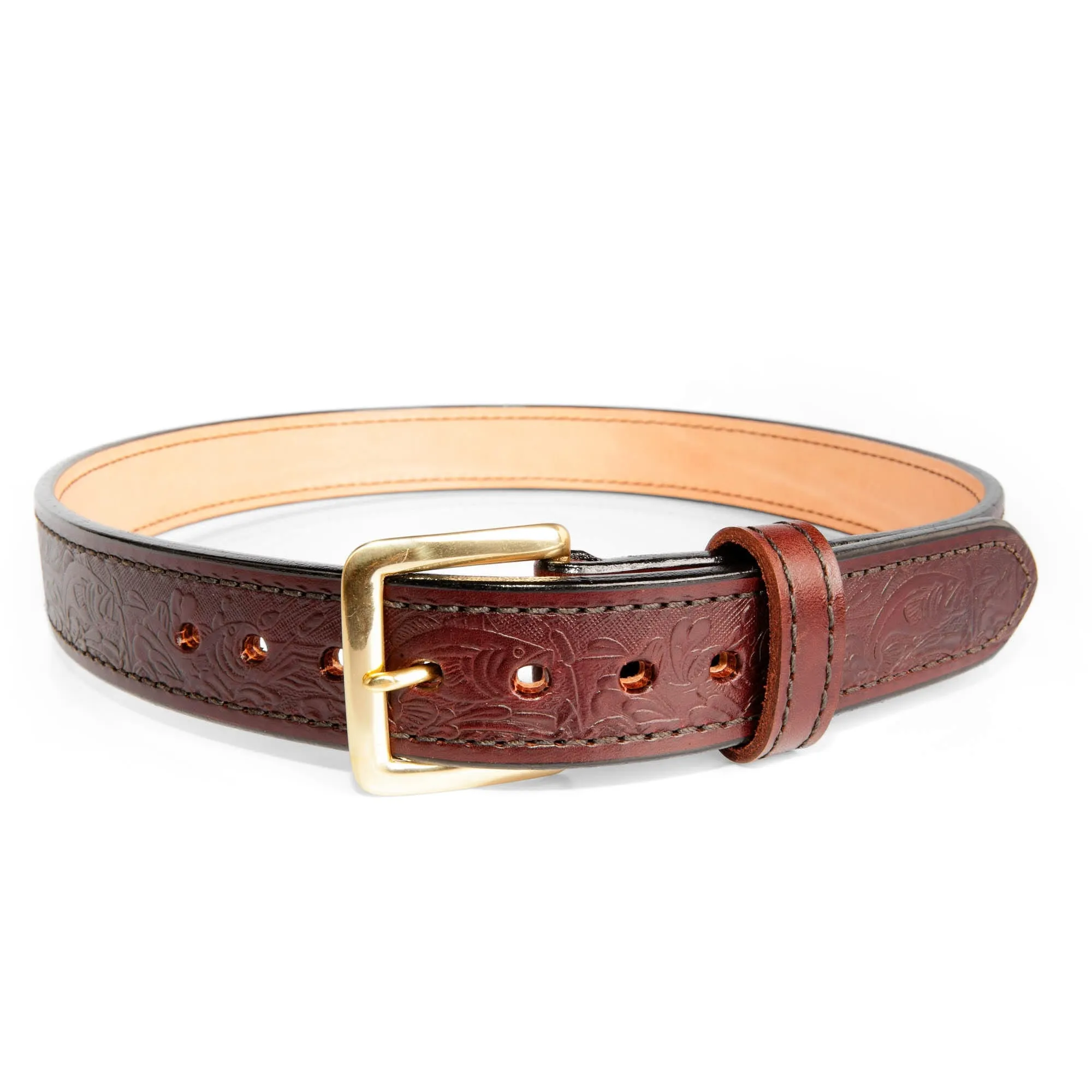 Embossed Dual-Layer Bullhide Gun Belt