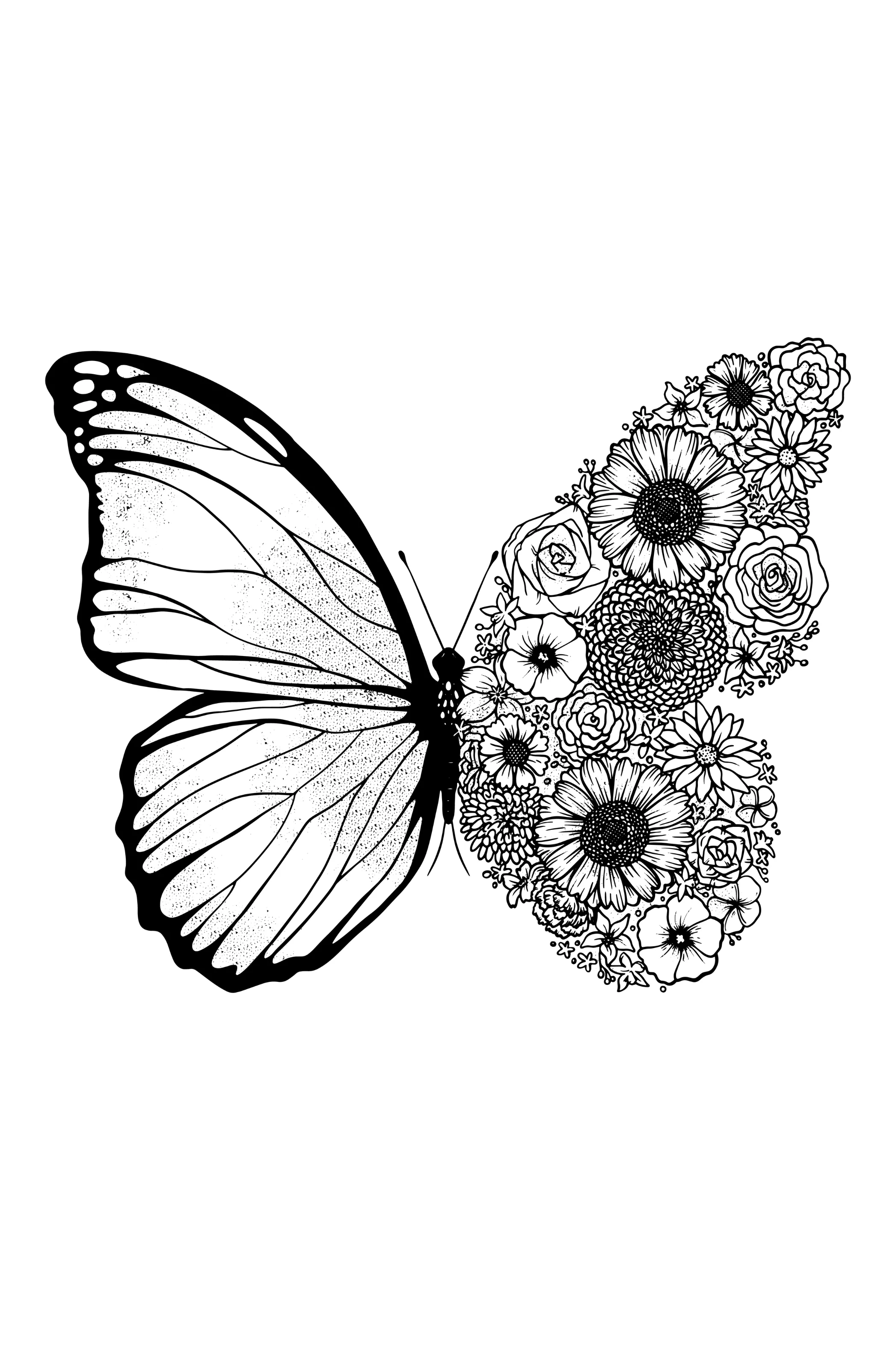 Floral Butterfly Printed T-shirt for women