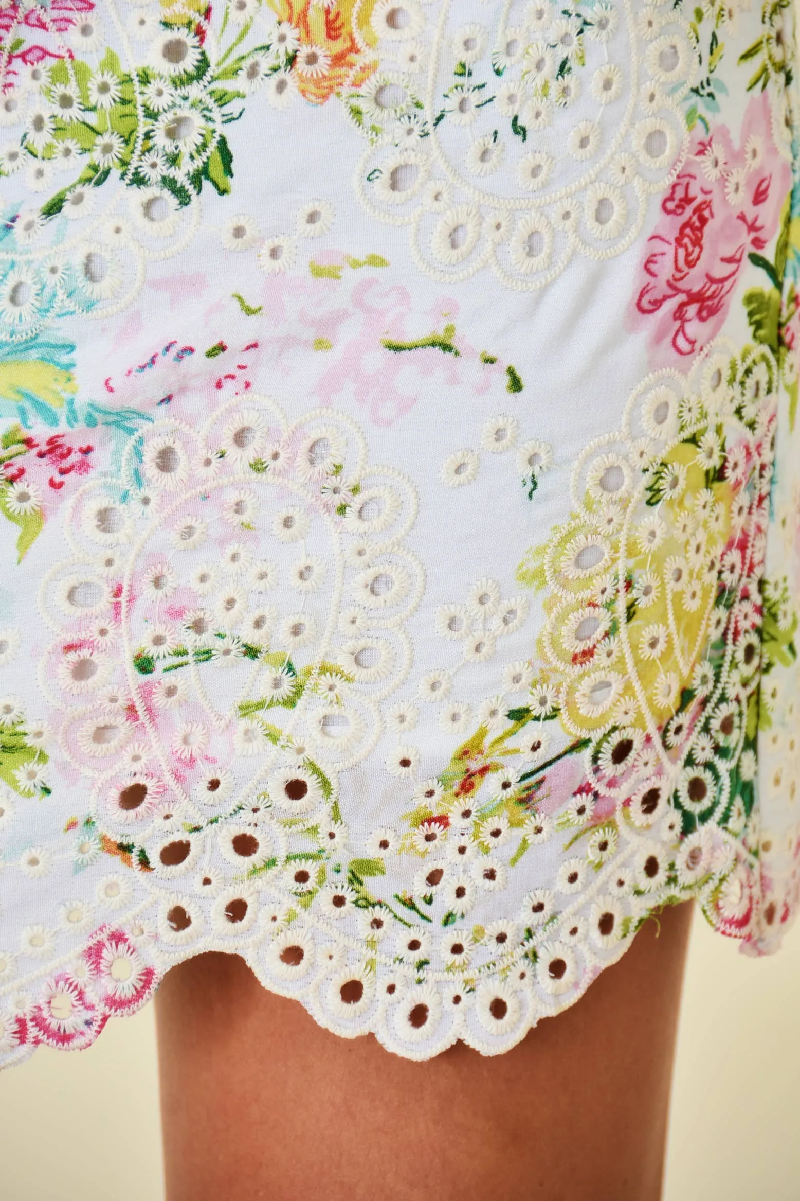 Garden Floral Eyelet Dress