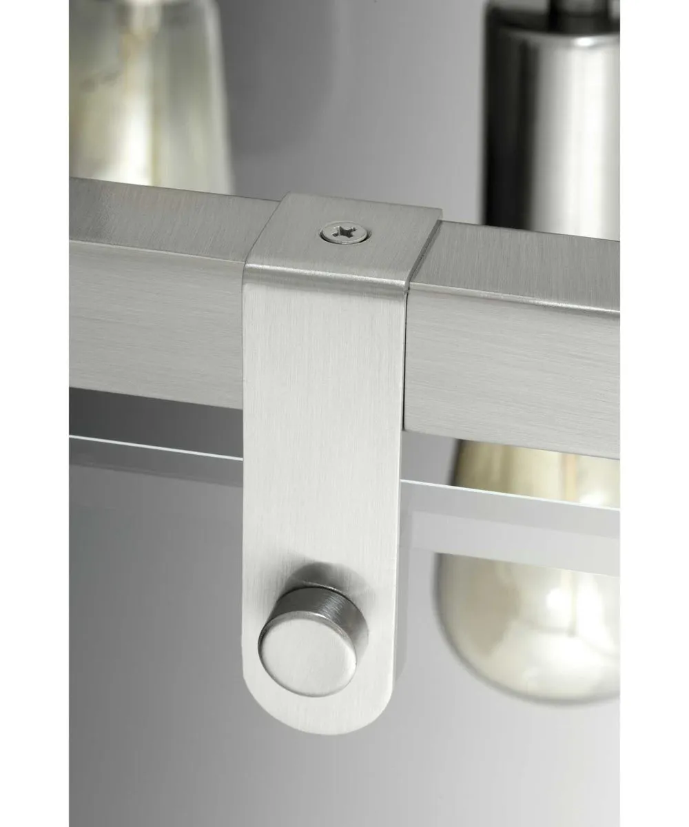 Glayse 1-Light Clear Glass Luxe Pendant Light Brushed Nickel