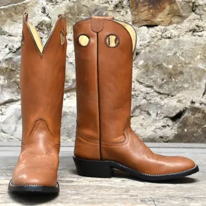 Honcho Men's 13" Brown Mule Leather Boot W/rubber Oil Resistant Sole