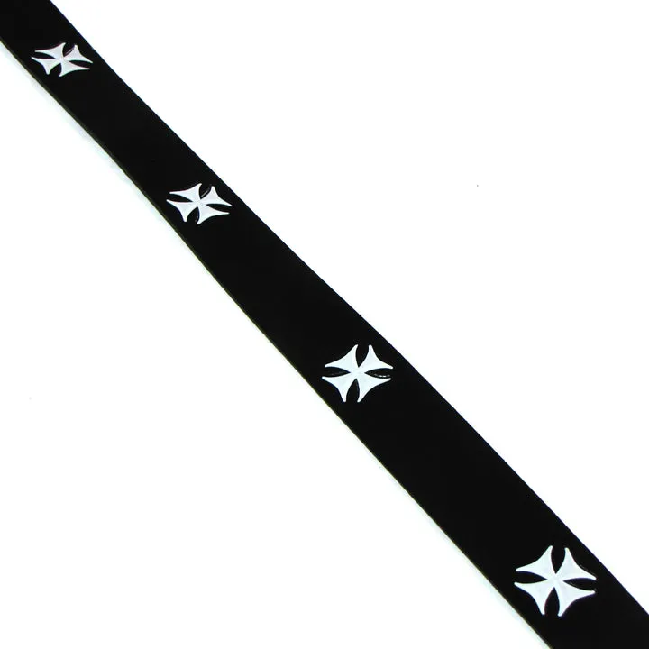 Iron Cross Embossed Leather Belt