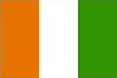 Ivory Coast National Flag Printed