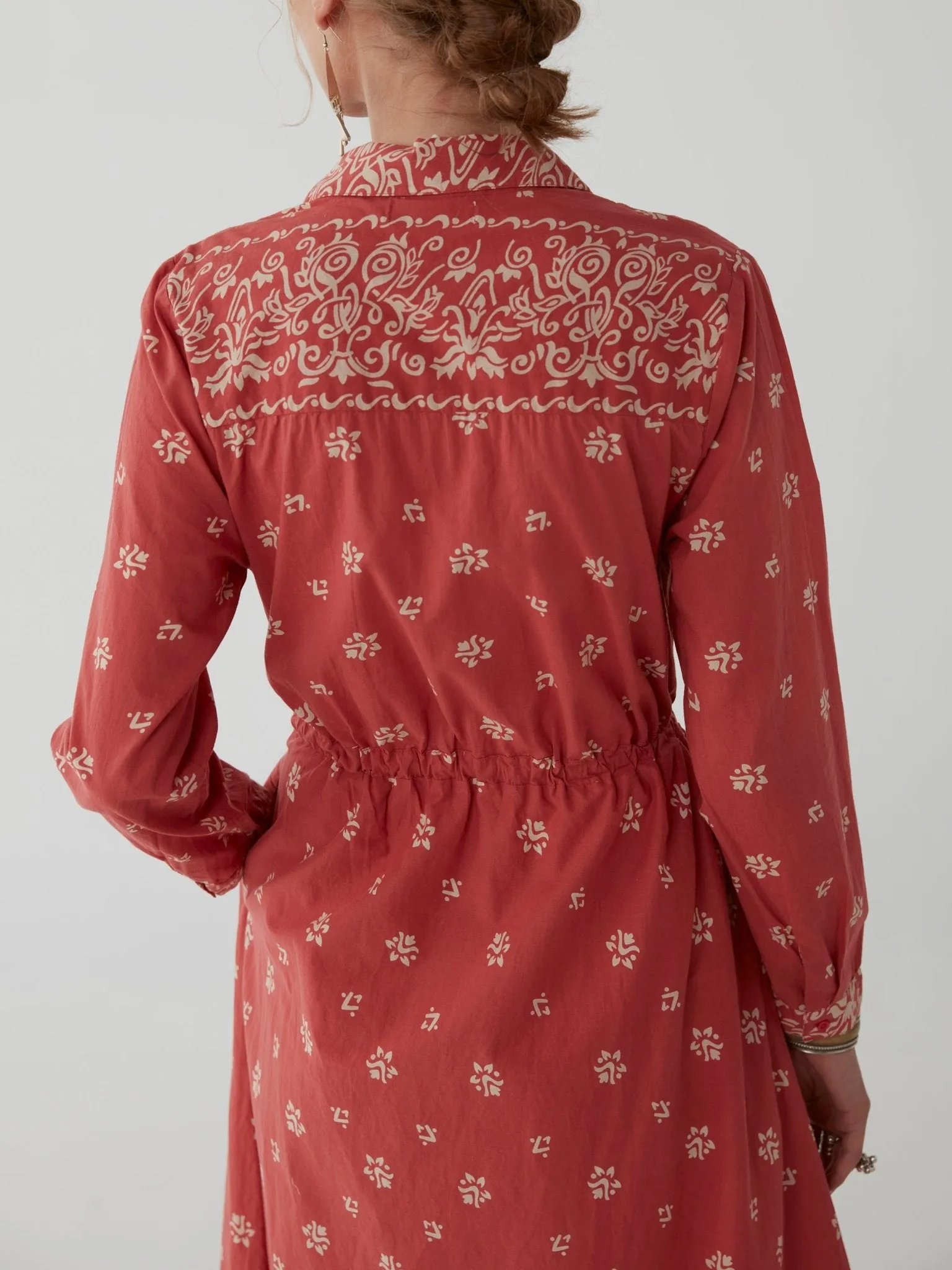 Justine Dress - Ethnic Tomato