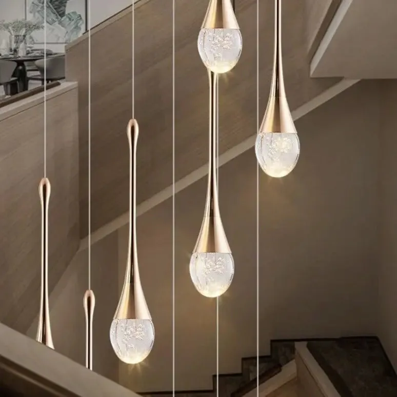Luxury Long Hanging Staircase Chandelier