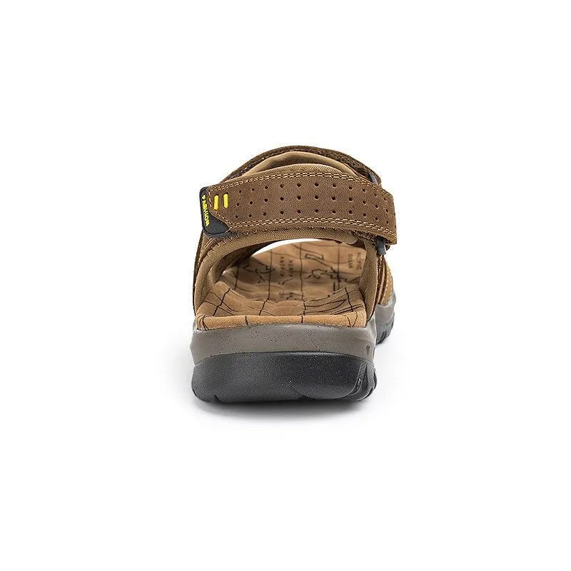 New Fashion Summer Leisure Men Shoes Beach Sandals High Quality Genuine Leather Sandals Soft Large Size Men's Sandals Size 38-48