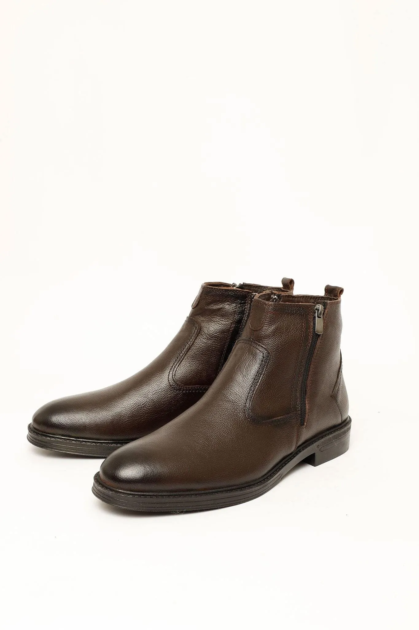 PB ARROW DOUBLE ZIP FAS BOOTS 10609DRKBRN