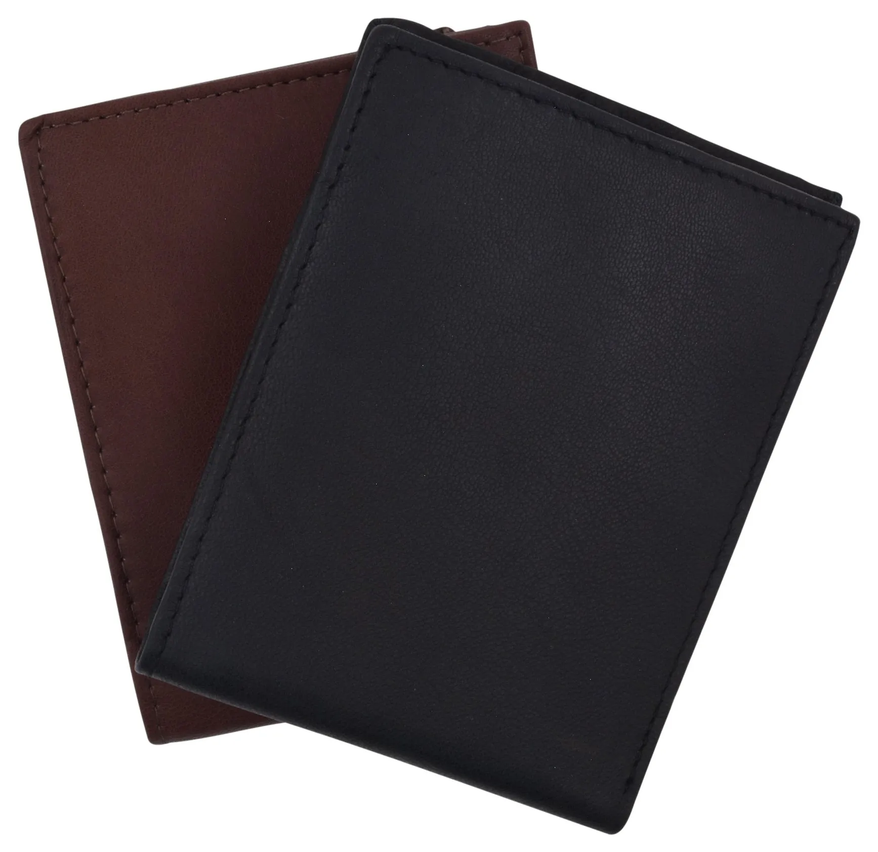 RFID Blocking Men's Leather ID Window Flap-Up Bifold Wallet / RFID533GT