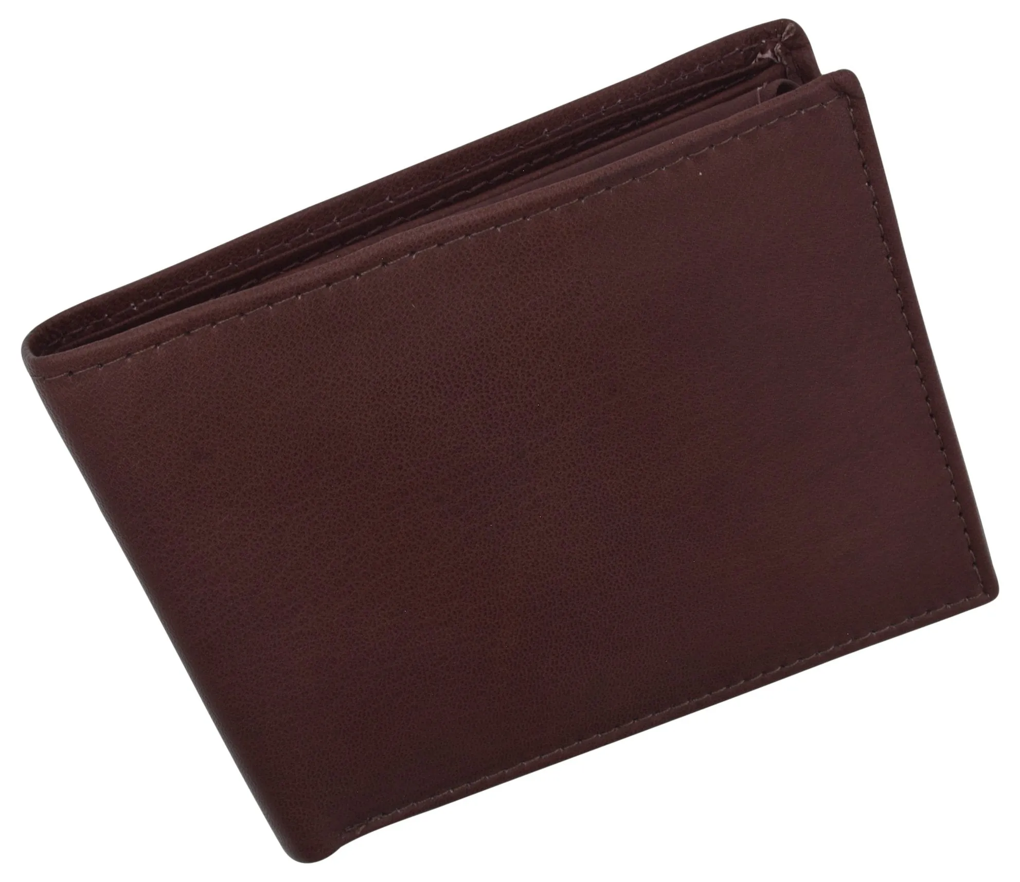 RFID Blocking Men's Leather ID Window Flap-Up Bifold Wallet / RFID533GT