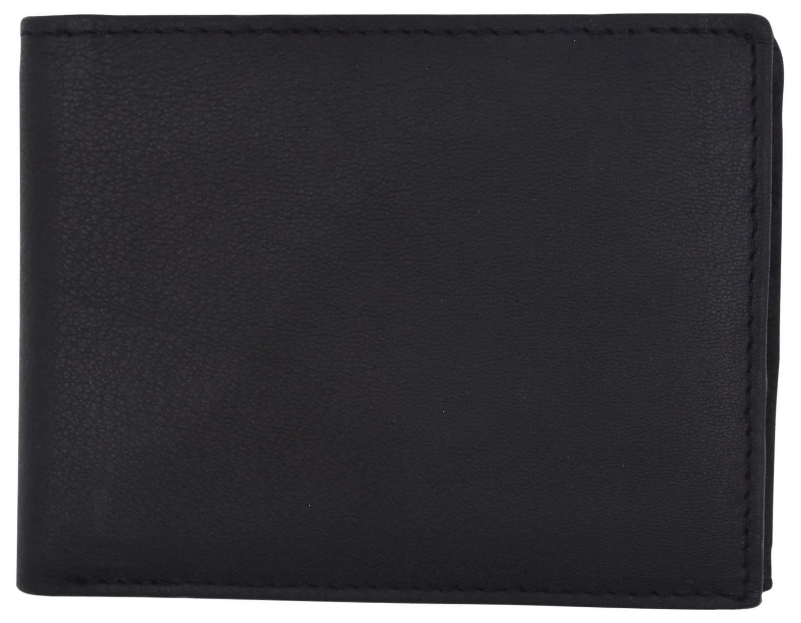 RFID Blocking Men's Leather ID Window Flap-Up Bifold Wallet / RFID533GT