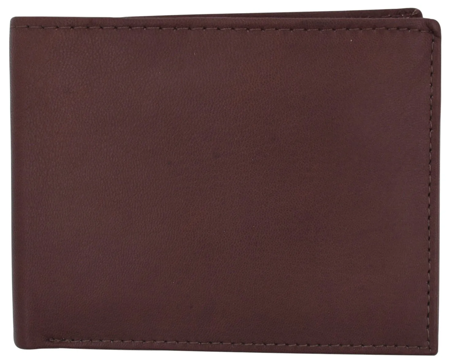 RFID Blocking Men's Leather ID Window Flap-Up Bifold Wallet / RFID533GT