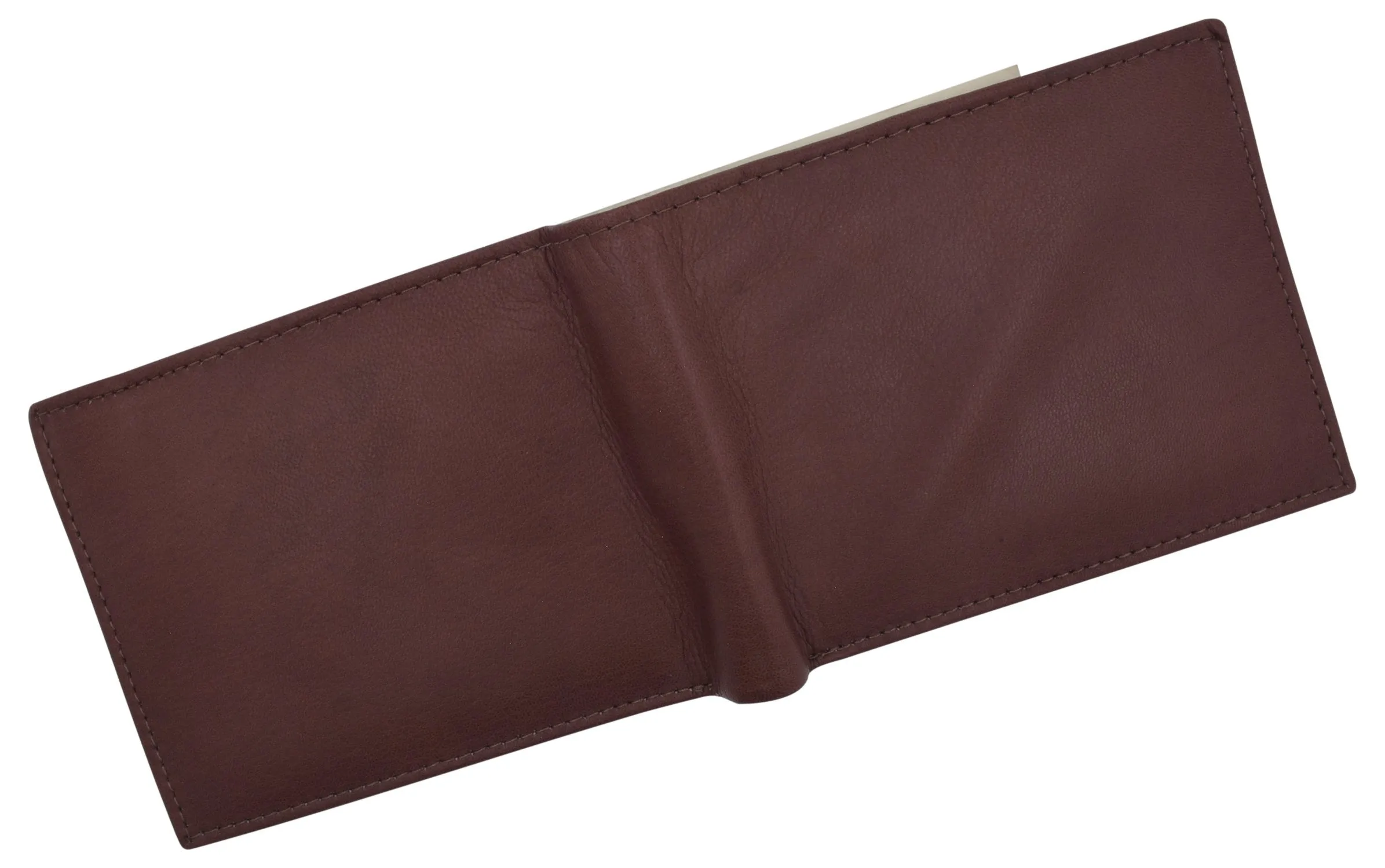 RFID Blocking Men's Leather ID Window Flap-Up Bifold Wallet / RFID533GT