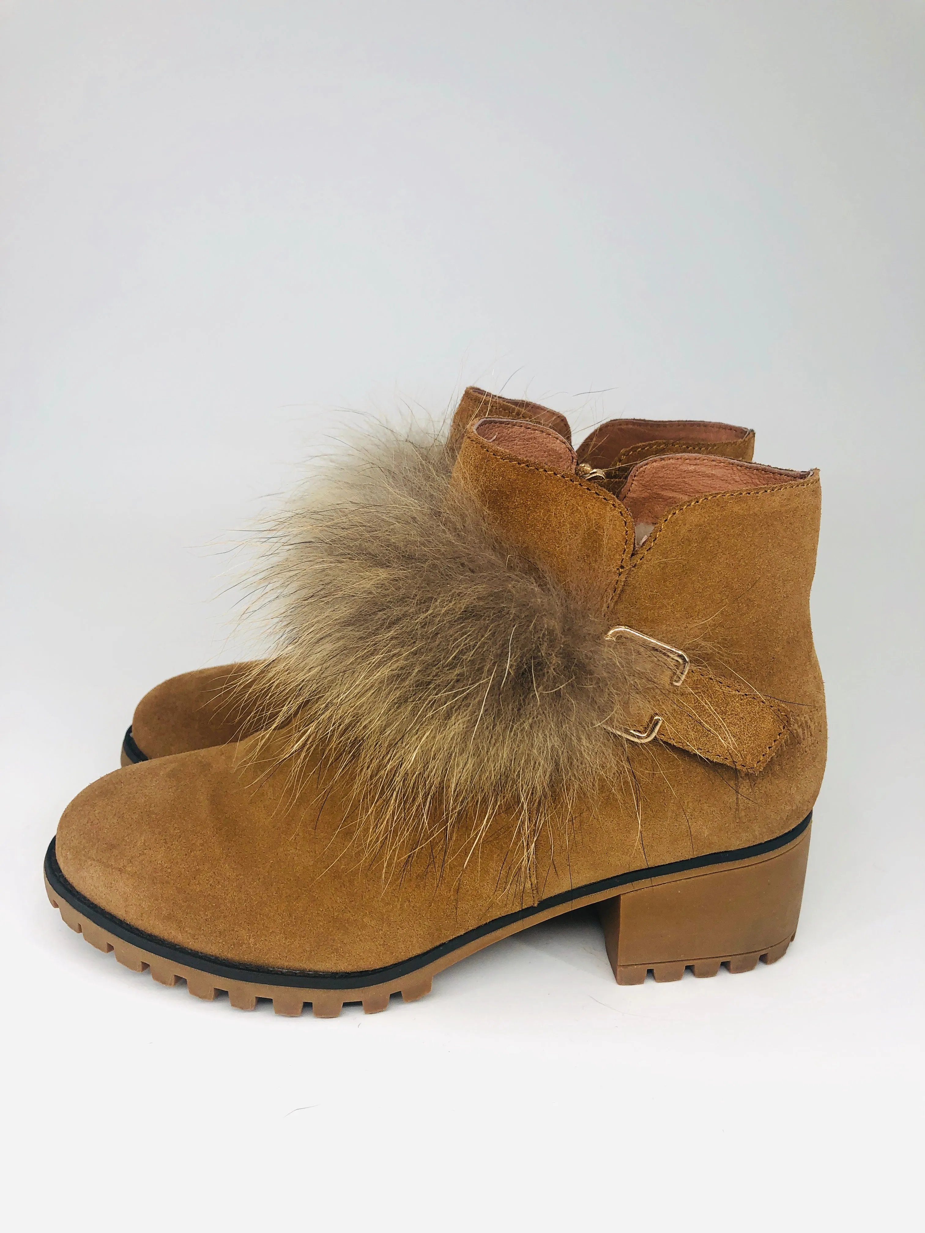 Sheepskin Lined Raccoon Detail Boot