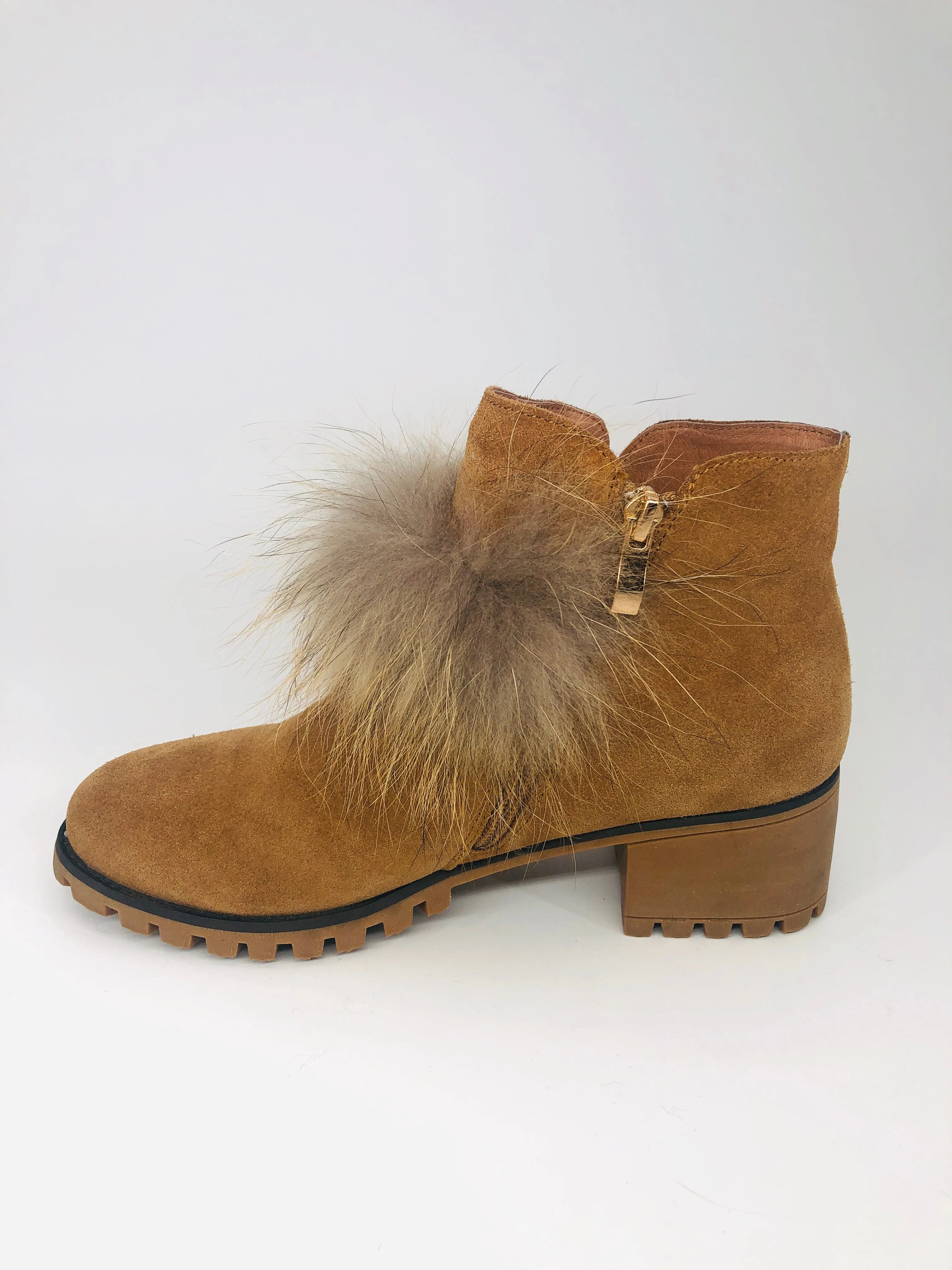 Sheepskin Lined Raccoon Detail Boot