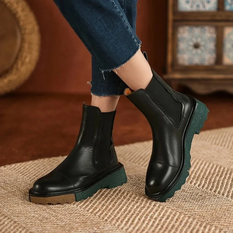 Shimmering Beautiful Chelsea Boots