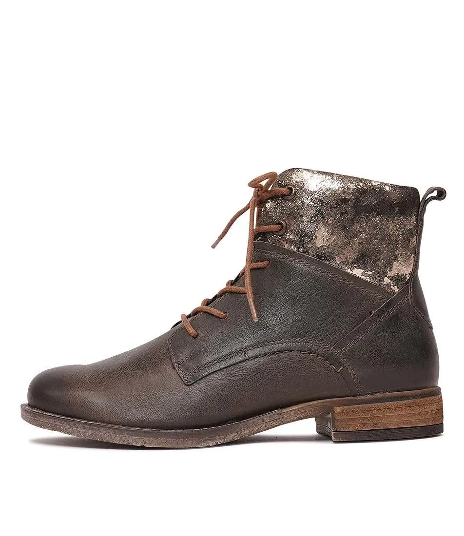Sienna 95 Espresso Leather Ankle Boots