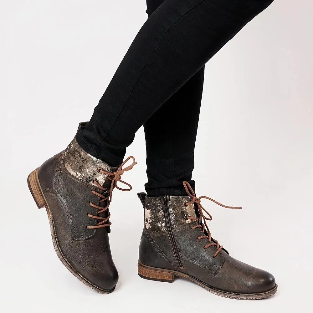 Sienna 95 Espresso Leather Ankle Boots