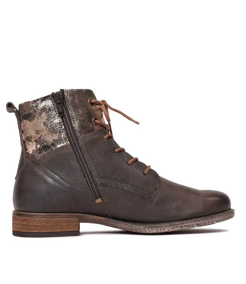 Sienna 95 Espresso Leather Ankle Boots