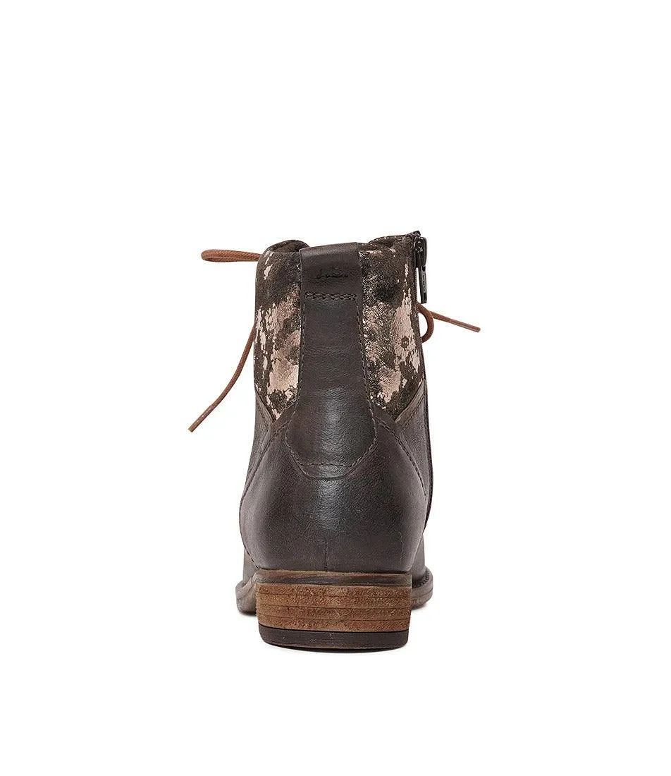 Sienna 95 Espresso Leather Ankle Boots