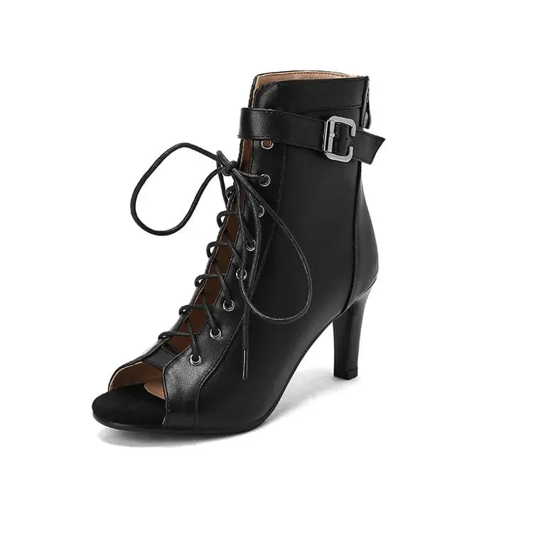 Women  Salsa Jazz Tango Dance Shoes ,Black High Quality Soft Rubber Sole Dance Booties
