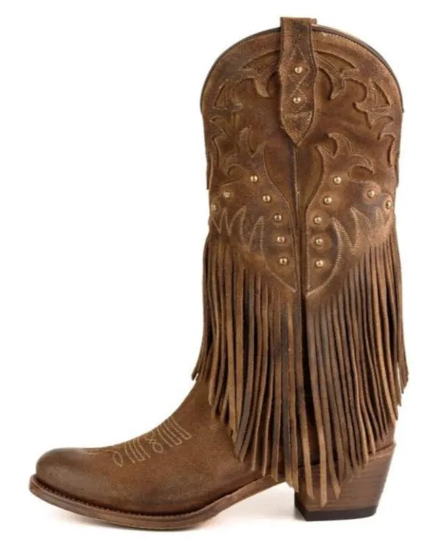 WOMEN'S BOOTS WITH FRINGES 2475