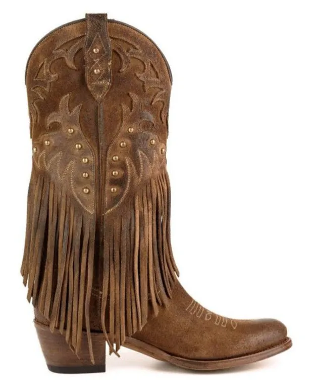 WOMEN'S BOOTS WITH FRINGES 2475