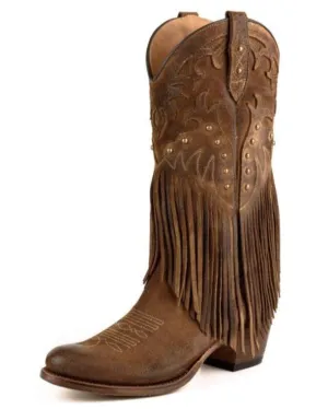 WOMEN'S BOOTS WITH FRINGES 2475