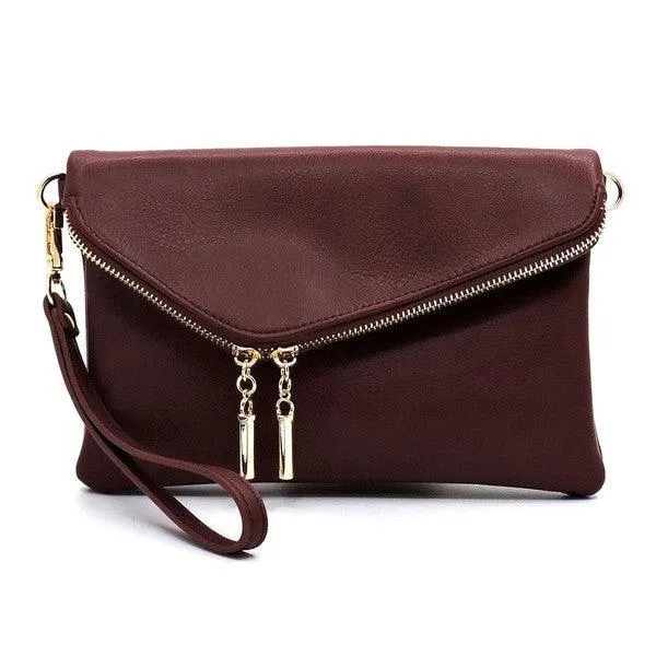 Womens Handbags Fashion Envelope Foldover Clutch