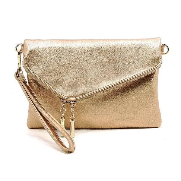 Womens Handbags Fashion Envelope Foldover Clutch