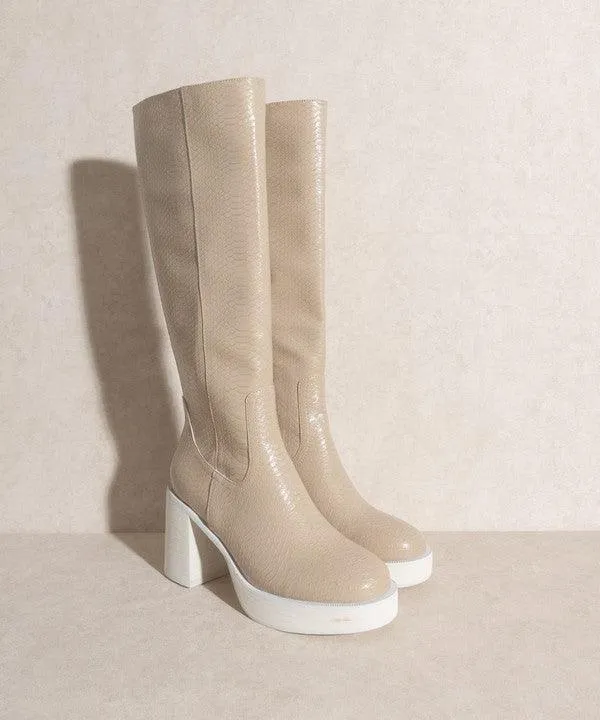 Womens Shoes Style No. Juniper - Platform Knee-High Boots
