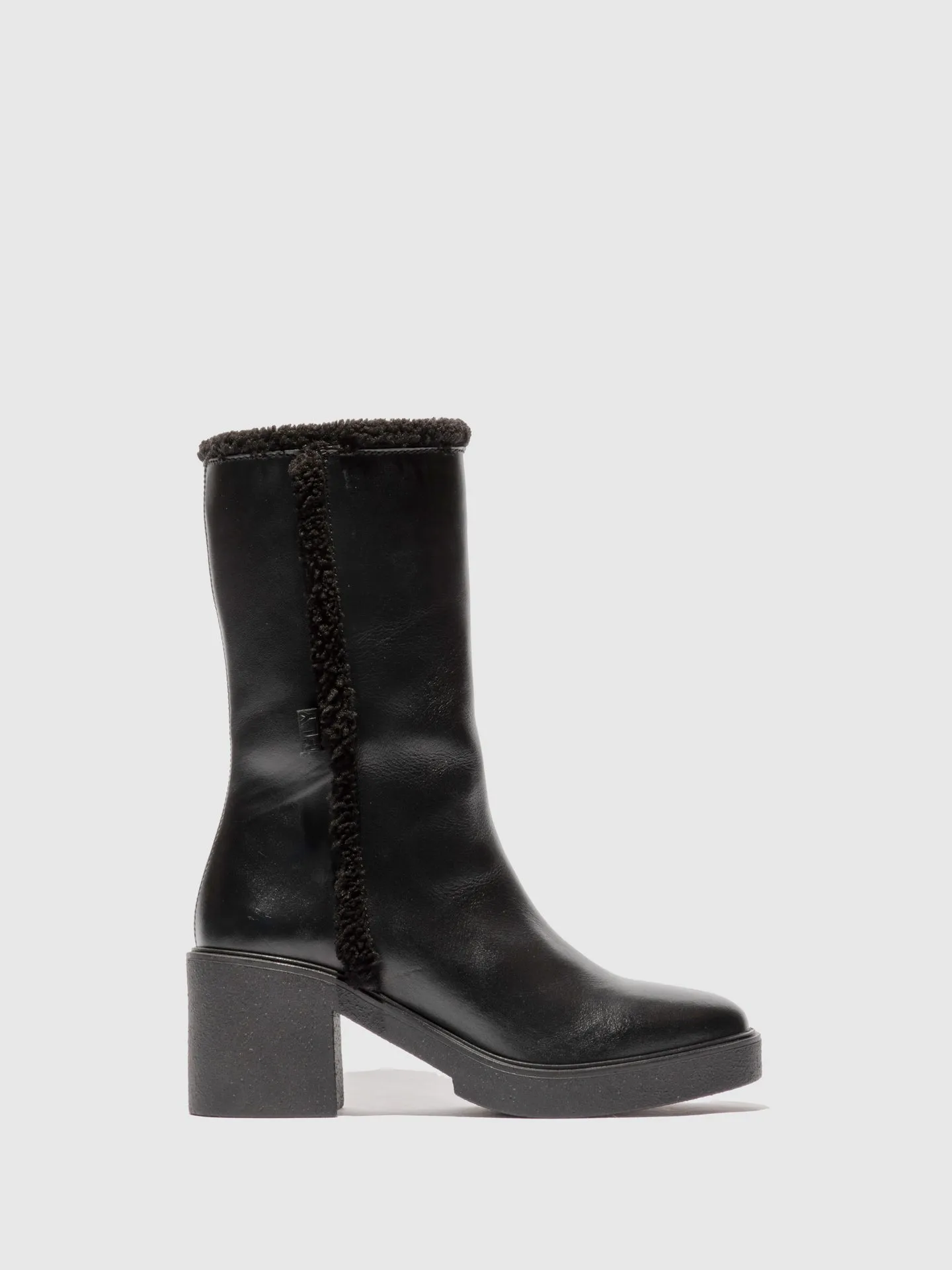 Zip Up Ankle Boots SHIR799FLY NAPPA BLACK