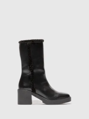 Zip Up Ankle Boots SHIR799FLY NAPPA BLACK