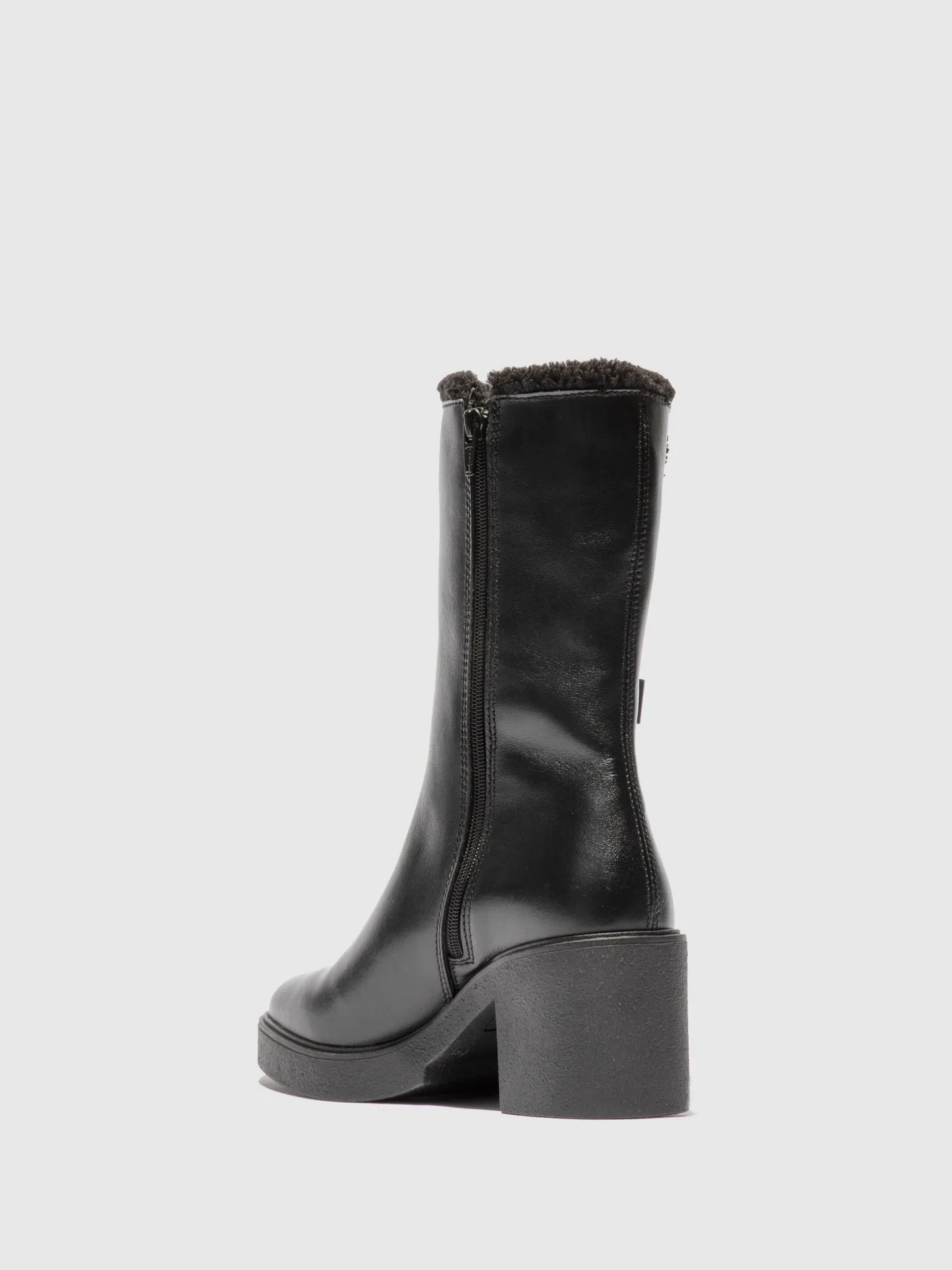 Zip Up Ankle Boots SHIR799FLY NAPPA BLACK